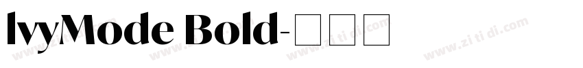 lvyMode Bold字体转换